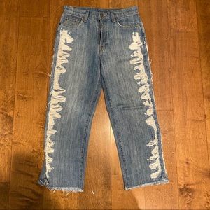 LF Carmar Distressed Side Jeans